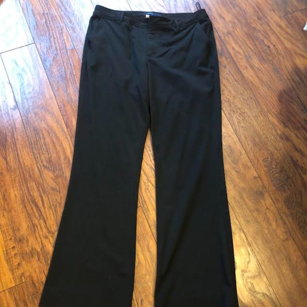 womens gap stretch black dress pant
